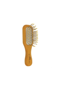 MINI BRUSH Z METALOWĄ SZPILKĄ - KULKA KOLOROWA - ŻÓŁTA
