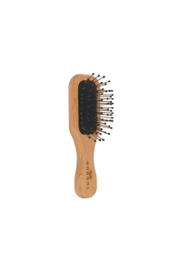 MINI BRUSH Z METALOWĄ SZPILKĄ - KULKA KOLOROWA - NATURALNA